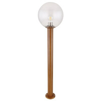 Ossy Außenleuchte Aluminium Druckguss Holzoptik, 1X E2