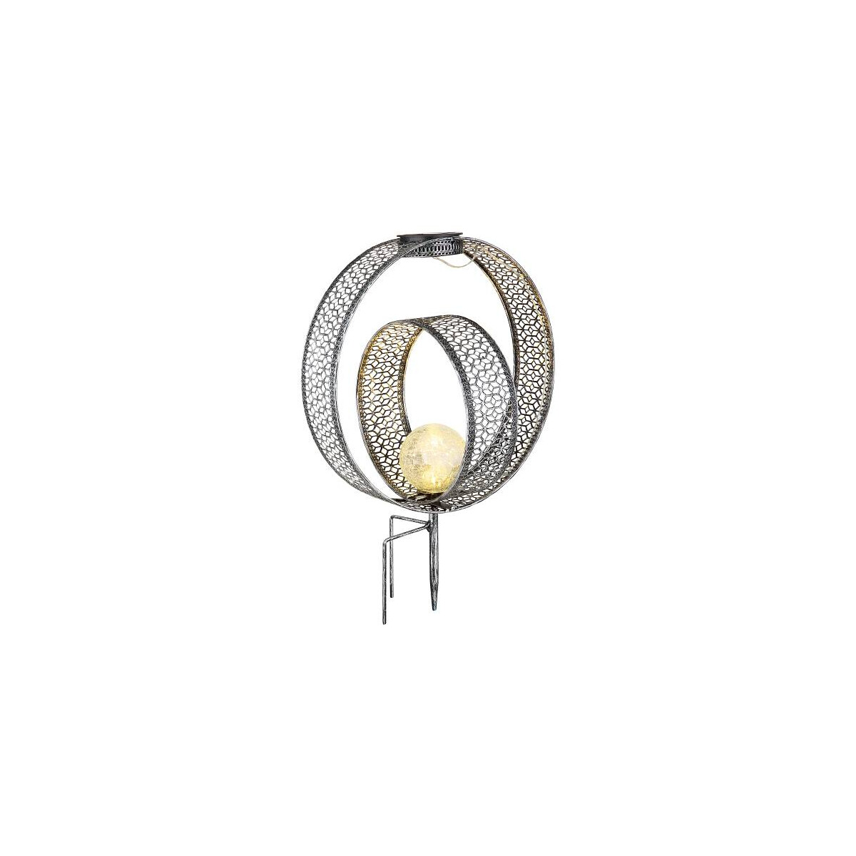 Solarleuchte Metall Silberfarben, 1Xled Solarleuchte Metall Silberfarben Antik, Led