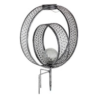 Solarleuchte Metall Silberfarben, 1Xled Solarleuchte Metall 