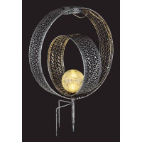 Solarleuchte Metall Silberfarben, 1Xled Solarleuchte Metall 