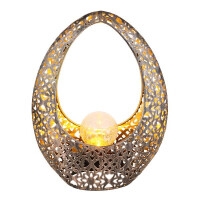 Globo 36528 Solarleuchte Metall Bronzefarben, 1Xled Solarleu