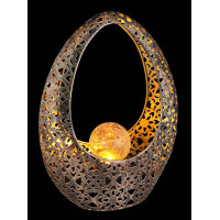 Globo 36528 Solarleuchte Metall Bronzefarben, 1Xled Solarleu