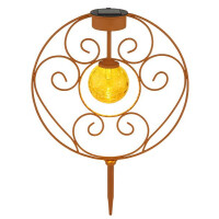 Globo 36616R Solarleuchte Metall Rostfarben, 1Xled Solarleuc