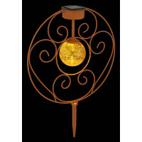 Globo 36616R Solarleuchte Metall Rostfarben, 1Xled Solarleuc