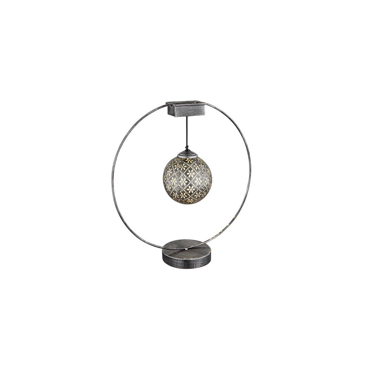 Solarleuchte Metall Silberfarben, 1Xled Solarleuchte Metall Silberfarben Antik, Led