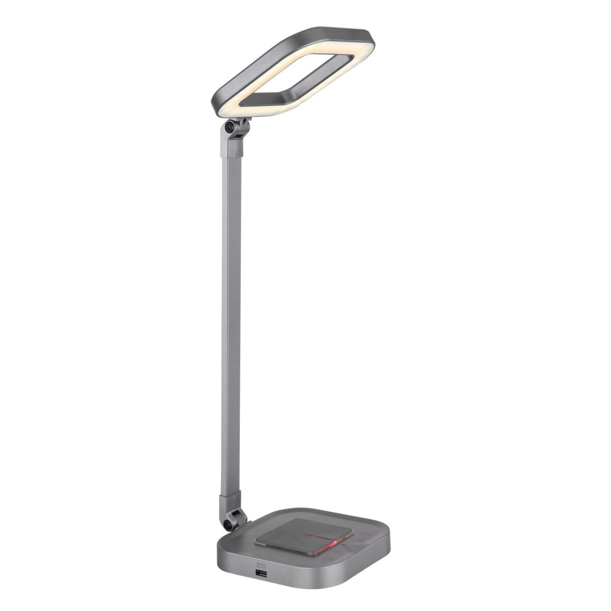 Monaco Tischleuchte Aluminium Grau, Led