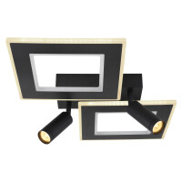 Marian Deckenleuchte Metall Schwarz Matt, Led 5