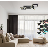 Globo 67302D2 Marian Deckenleuchte Metall Schwarz Matt, Led 