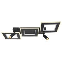 Globo 67302D2 Marian Deckenleuchte Metall Schwarz Matt, Led 