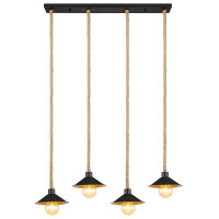 Diana Hängeleuchte Metall Schwarz Matt, 4X E27 4