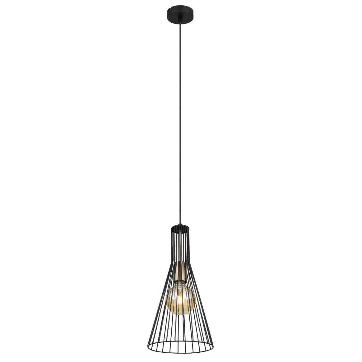 Milli Hängeleuchte Metall Schwarz, 1X E27