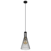 Globo 15587H Milli Hängeleuchte Metall Schwarz, 1X E27 