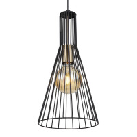 Globo 15587H Milli Hängeleuchte Metall Schwarz, 1X E27 