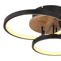 Globo 67273-30 Sid Deckenleuchte Metall Schwarz Matt, Led 5