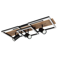 Globo 67305D2 Kassu Deckenleuchte Metall Schwarz Matt, Led 3