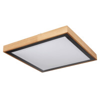Globo 41764-24Q Bruno Deckenleuchte Metall Schwarz Matt, Led