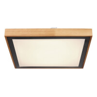 Globo 41764-24Q Bruno Deckenleuchte Metall Schwarz Matt, Led