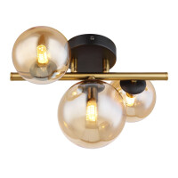Riha Deckenleuchte Metall Schwarz Matt, 3X G9 Led 2