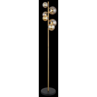Riha Stehleuchte Metall Schwarz Matt, 6X G9 Led 4