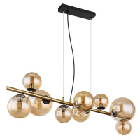 Riha Hängeleuchte Metall Schwarz Matt, 9X G9 Led 4