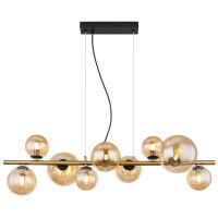 Riha Hängeleuchte Metall Schwarz Matt, 9X G9 Led 5