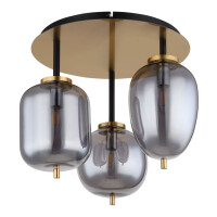 Globo 15345-3DMM Blacky I Deckenleuchte Metall Messingfarben