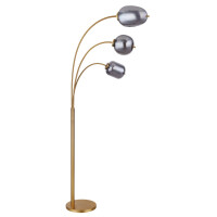 Globo 15345-3SMM Blacky I Stehleuchte Metall Messingfarben M
