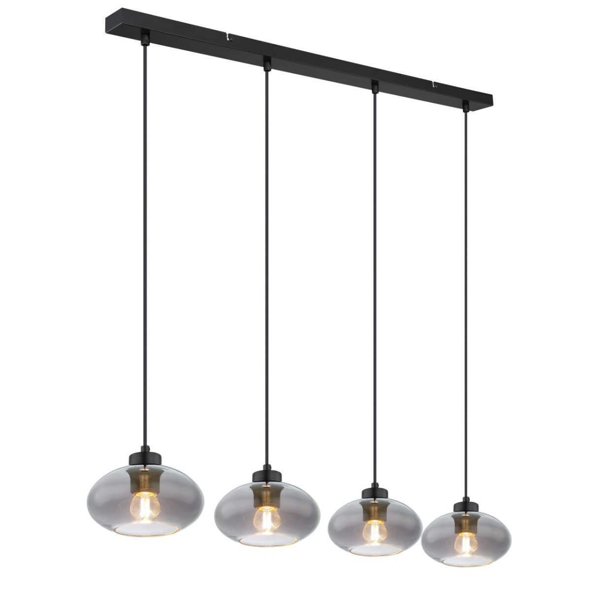 Shaun Hängeleuchte Metall Schwarz Matt, 4X E27