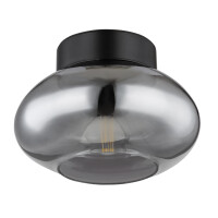 Globo 15572D Shaun Deckenleuchte Metall Schwarz Matt, 1X E27