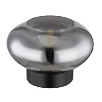 Globo 15572T Shaun Tischleuchte Metall Schwarz Matt, 1X E27 