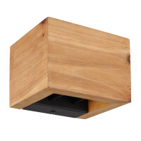 Alina Wandleuchte Holz Dunkelbraun, Led 3