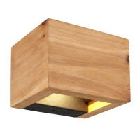 Alina Wandleuchte Holz Dunkelbraun, Led 5