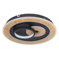Globo 48551-40SH Chessy Deckenleuchte Metall Schwarz Matt, L