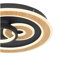 Globo 48551-40SH Chessy Deckenleuchte Metall Schwarz Matt, L