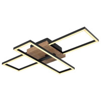 Globo 67276-18 Kendra Deckenleuchte Metall Schwarz Matt, Led