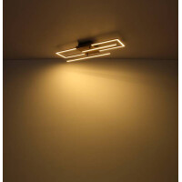 Globo 67276-18 Kendra Deckenleuchte Metall Schwarz Matt, Led
