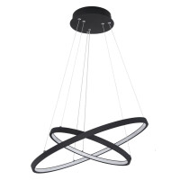 Globo 67192-42B Ralph Hängeleuchte Metall Schwarz Matt,