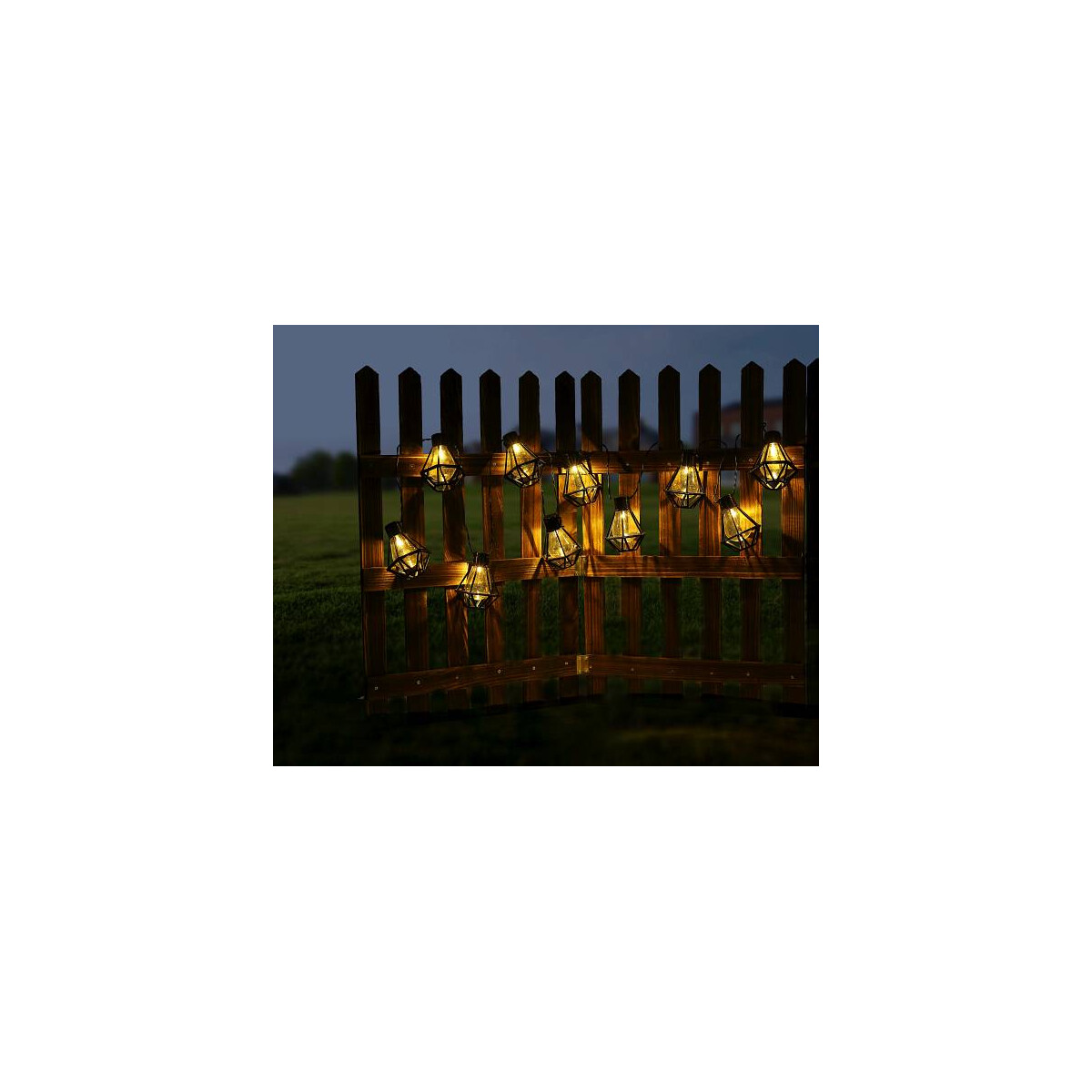 Stena Led Lichterkette Kunststoff Schwarz, 10X Led