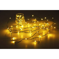 Globo 29898-200 Gabri Led Lichterkette Kunststoff Dunkelgr&u