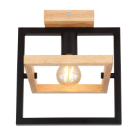 Globo 15575D Erica Deckenleuchte Holz Dunkelbraun, 1X E27 3