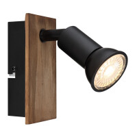 Drew Strahler Holz Dunkelbraun, 1X Gu10 gallery