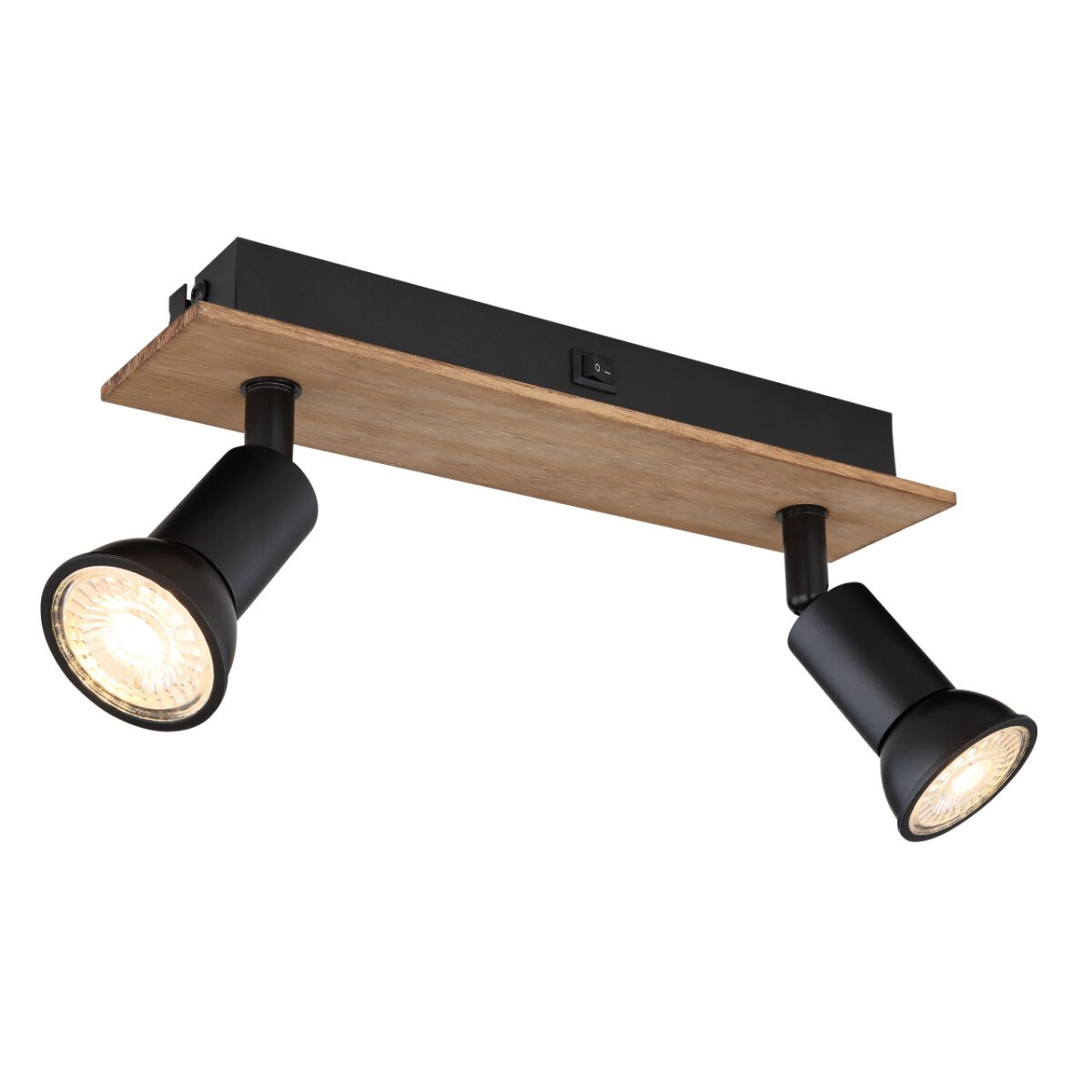 Drew Strahler Holz Dunkelbraun, 2X Gu10