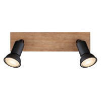 Globo 57998-2W Drew Strahler Holz Dunkelbraun, 2X Gu10 5