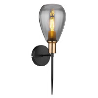 Globo 15563W Fanni Wandleuchte Metall Schwarz Matt, 1X E27 1