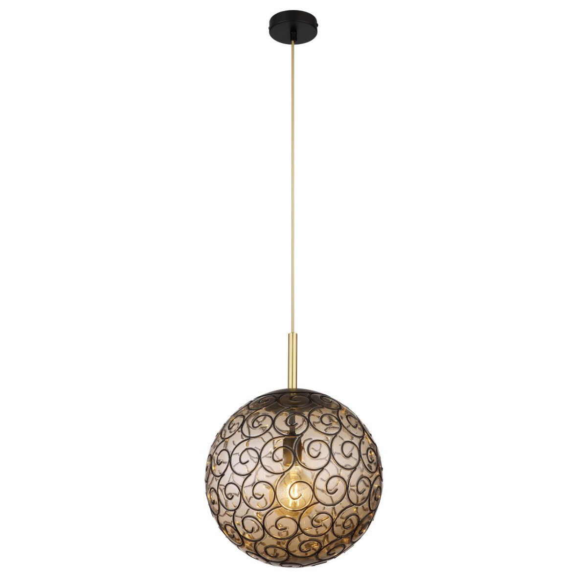 Fitz Hängeleuchte Metall Schwarz Matt, 1X E27 Led