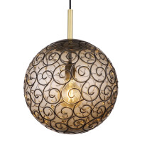 Globo 15659H1 Fitz Hängeleuchte Metall Schwarz Matt, 1X