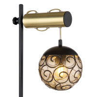 Globo 15659T Fitz Tischleuchte Metall Schwarz Matt, 1X E27 L