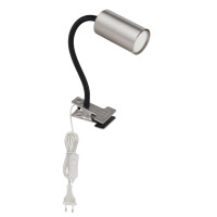 Robby Klemmstrahler Metall Nickel Matt, 1X Gu10 3
