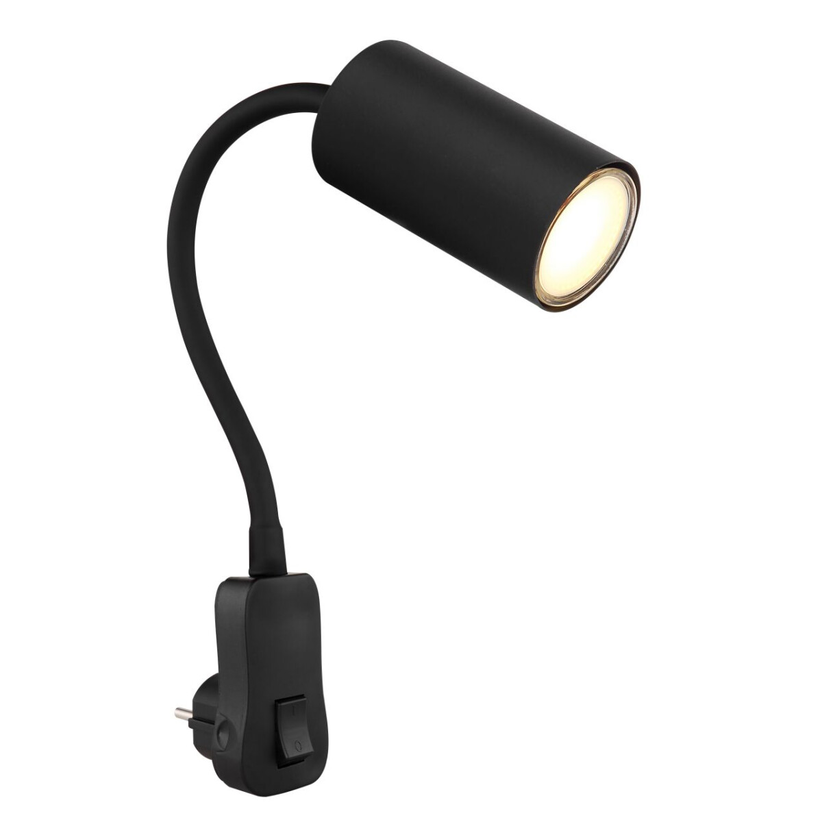 Robby Wandleuchte Kunststoff Schwarz, 1X Gu10