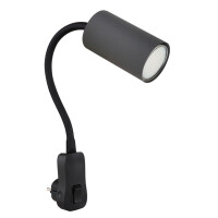 Robby Wandleuchte Kunststoff Schwarz, 1X Gu10 3